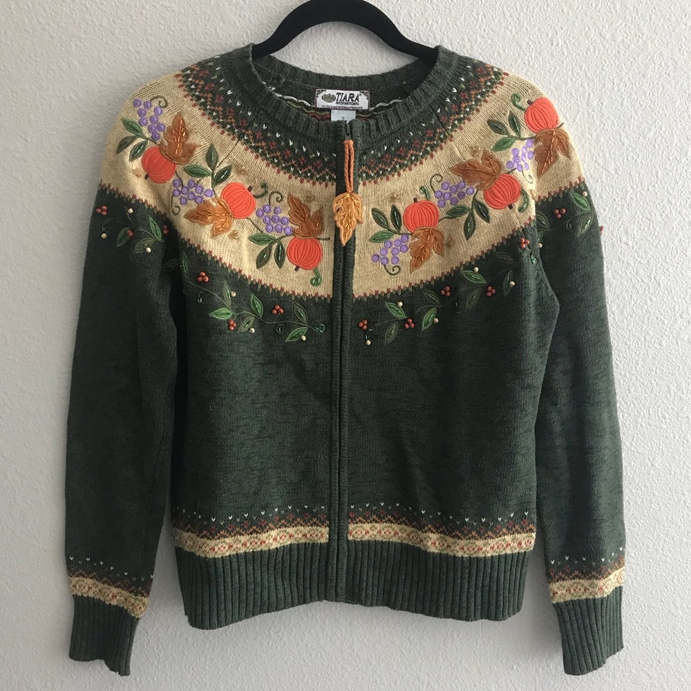 Vintage Fall “ugly” Pumpkin Sweater